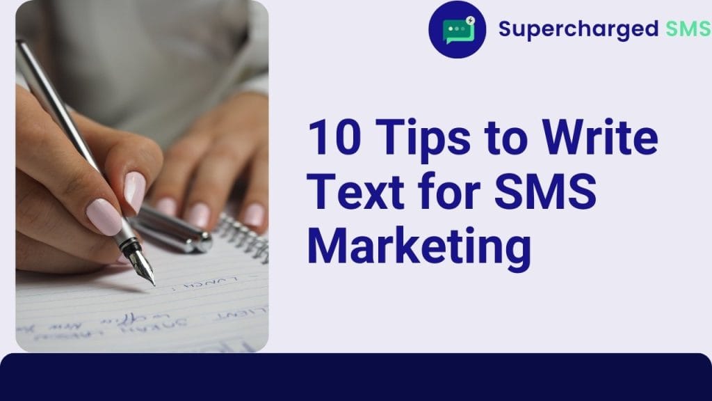 Write text for sms marketing