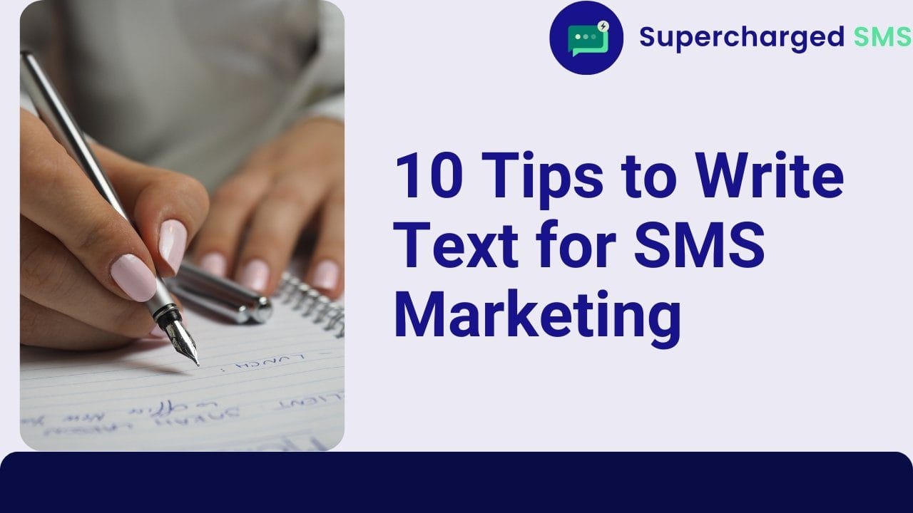 Write text for sms marketing